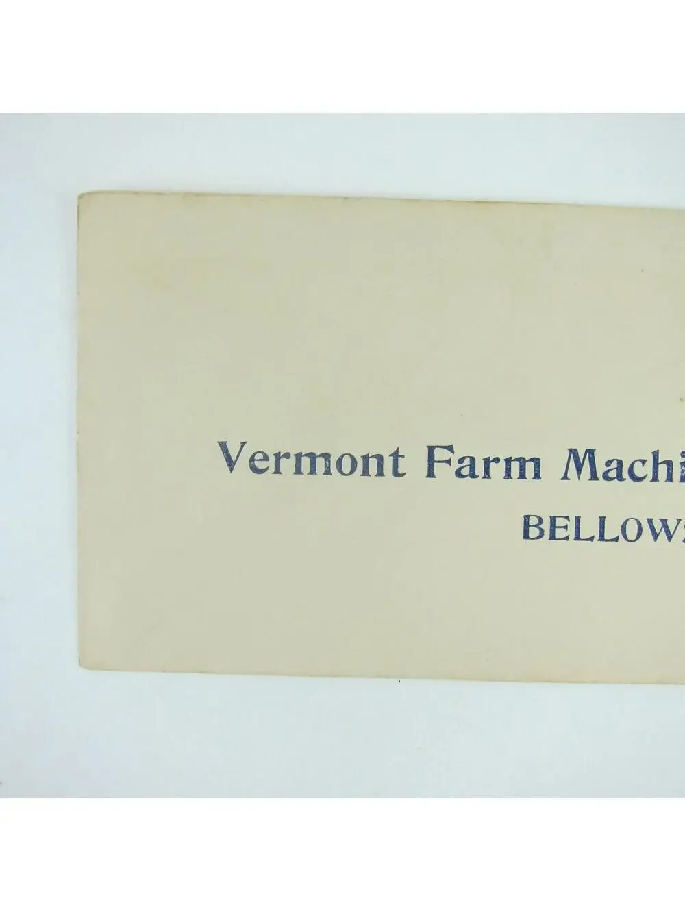US Postal Stationery Vermont Farm Machine Co Bellows Falls Vermont 2c Antique